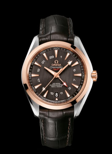 Omega Seamaster Aqua Terra 150M Co-Axial 43 GMT Stainless Steel / Red Gold / Grey