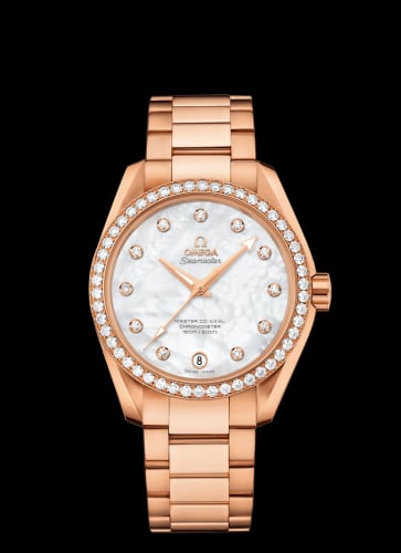 Omega Seamaster Aqua Terra 150M Master Co-Axial 38.5 Red Gold / MOP / Diamond