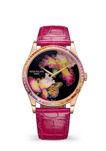 Patek Philippe Calatrava 5077 Rose Gold / Pink Butterfly