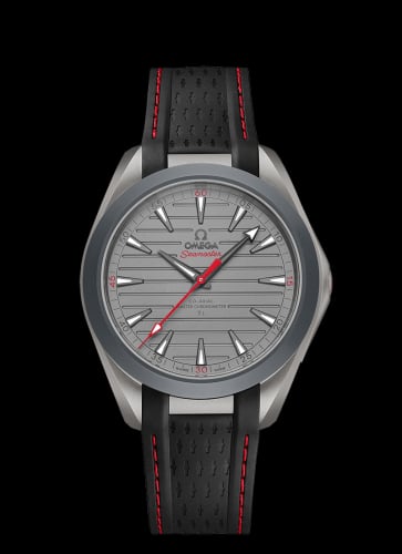 Omega Seamaster Aqua Terra 150M Master Chronometer 41 Ultra Light Titanium / Grey - Red / Rubber
