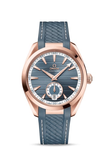 Omega Seamaster Aqua Terra 150M Master Chronometer Small Seconds 41 Sedna Gold / Blue / Rubber