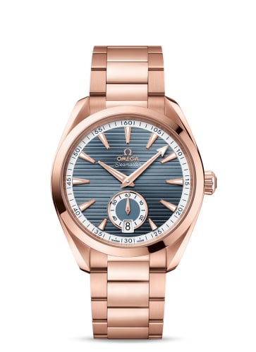 Omega Seamaster Aqua Terra 150M Master Chronometer Small Seconds 41 Sedna Gold / Blue / Bracelet