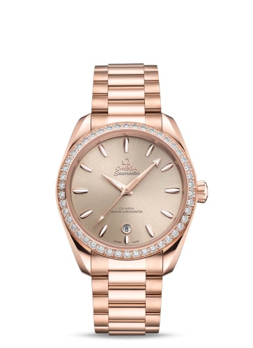 Omega Seamaster Aqua Terra 150M Master Chronometer Small Seconds 38 Sedna Gold - Diamond / Pink / Bracelet