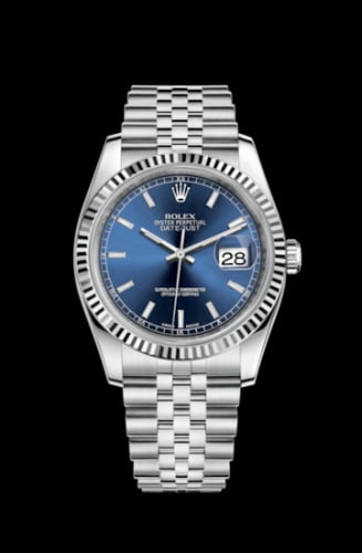 Rolex Datejust 36 Stainless Steel Fluted / Jubilee / Blue