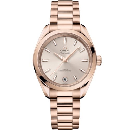 Omega Seamaster Aqua Terra 150M Shades Master Chronometer 34 Sedna Gold / Rose / Bracelet