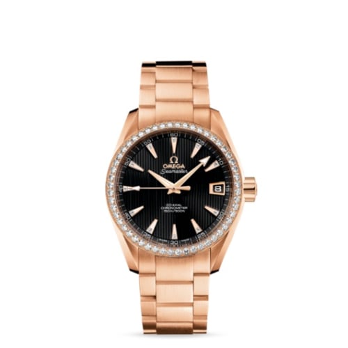 Omega Seamaster Aqua Terra 150M Co-Axial 38.5 Red Gold / Diamond / Black / Bracelet