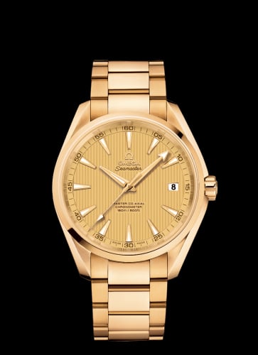 Omega Seamaster Aqua Terra 150m Master Co-Axial 41.5 Yellow Gold / Champagne / Bracelet