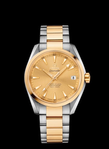 Omega Seamaster Aqua Terra 150M Master Co-Axial 38.5 Stainless Steel / Yellow Gold / Champagne