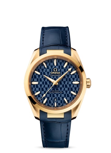 Omega Seamaster Aqua Terra 150M Master Chronometer 38 Yellow Gold / Blue / Tokyo 2020 Olympics