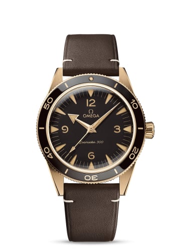 Omega Seamaster 300 Master Chronometer Bronze Gold / Brown / Strap