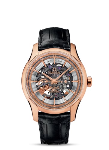 Omega De Ville Hour Vision Skeleton Red Gold