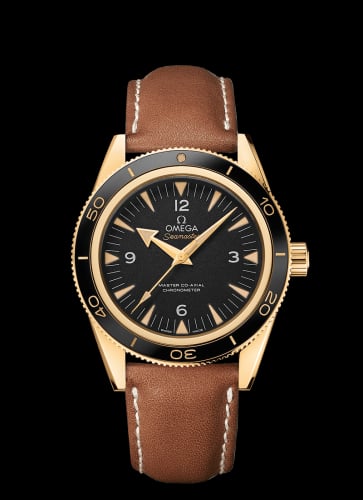 Omega Seamaster 300 Master Co-Axial Yellow Gold / Black / Strap