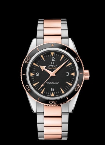 Omega Seamaster 300 Master Co-Axial Stainless Steel / Sedna Gold / Black / Bracelet
