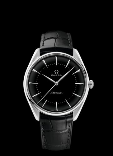 Omega Seamaster Master Co-Axial 39.5 Olympic Games Platinum / Enamel / Alligator