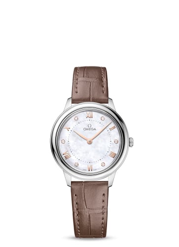 Omega De Ville Quartz 30 Stainless Steel / MOP - Diamond