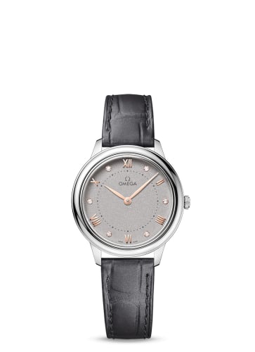 Omega De Ville Quartz 30 Stainless Steel / Grey - Diamond