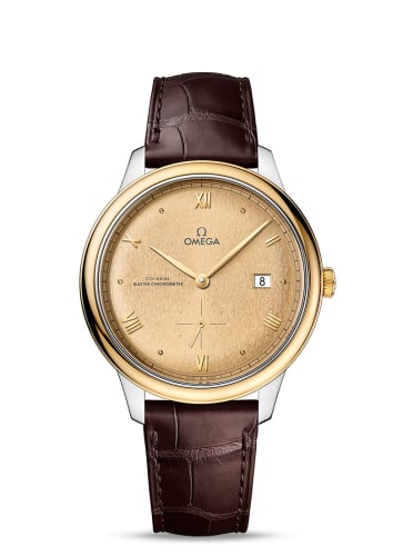 Omega De Ville Small Seconds Master Chronometer Stainless Steel - Yellow Gold / Champagne