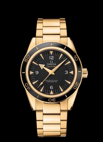 Omega Seamaster 300 Master Co-Axial Yellow Gold / Black / Bracelet