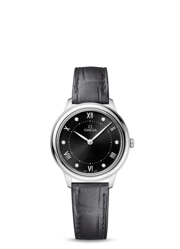 Omega De Ville Quartz 30 Stainless Steel / Black - Diamond