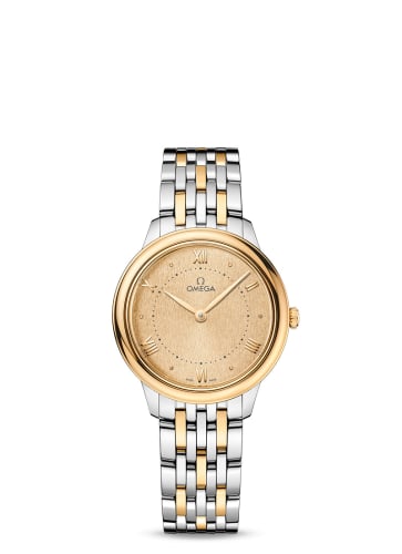 Omega De Ville Quartz 30 Stainless Steel - Yellow Gold / Champagne / Bracelet