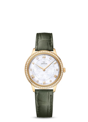 Omega De Ville Quartz 30 Yellow Gold - Diamond / MOP - Diamond