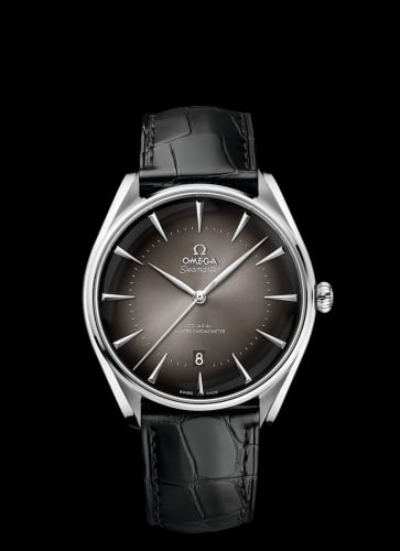 Omega Seamaster Master Co-Axial 39.5 Paris Edition Stainless Steel / Grey / Alligator