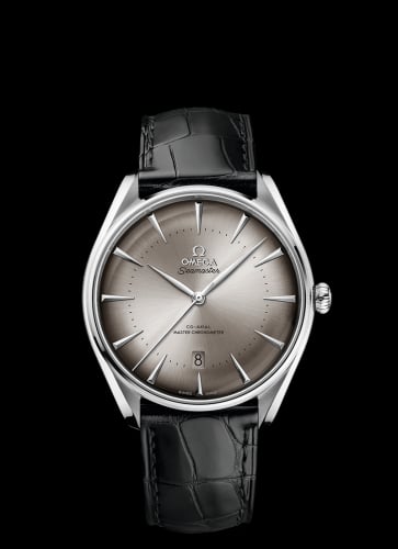 Omega Seamaster Master Co-Axial 39.5 New York Edition Stainless Steel / Grey / Alligator