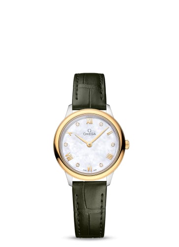 Omega De Ville Quartz 27.5 Stainless Steel - Yellow Gold / MOP - Diamond