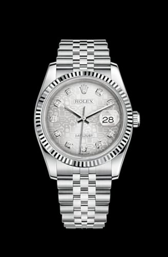 Rolex Datejust 36 Stainless Steel Fluted / Jubilee / Silver Computer