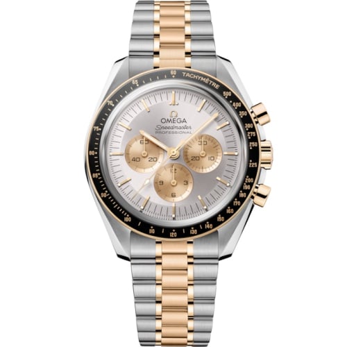 Omega Speedmaster Professional Moonwatch 3861 Stainless Steel - Moonshine Gold / Silver