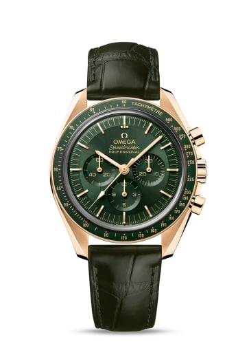 Omega Speedmaster Professional Moonwatch 3861 Moonshine Gold / Green
