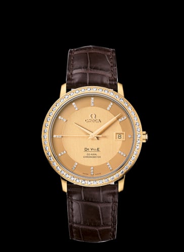 Omega De Ville Prestige Co-Axial 36.5 Yellow Gold / Diamond