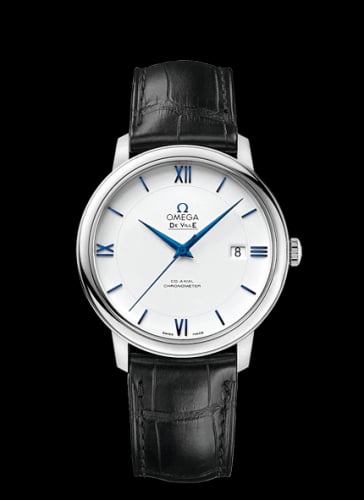 Omega De Ville Prestige Co-Axial 39.5 White Gold / White