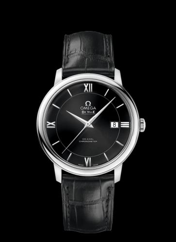 Omega De Ville Prestige Co-Axial 39.5 Stainless Steel / Black