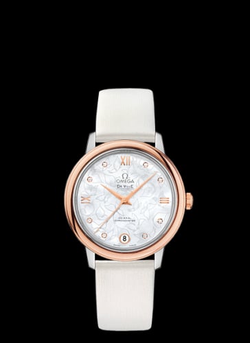 Omega De Ville Prestige Co-Axial 32.7 Stainless Steel / Red Gold / MOP Butterfly