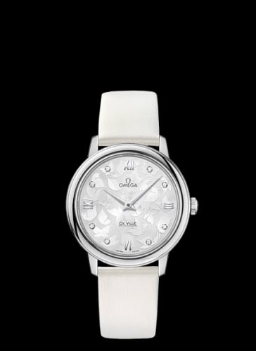 Omega De Ville Prestige Quartz 32.7 Butterfly Stainless Steel / Silver