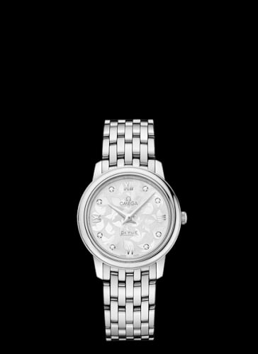 Omega De Ville Prestige Quartz 27.4 Stainless Steel / MOP Butterfly / Bracelet