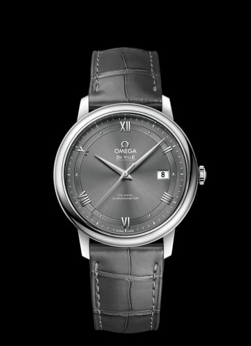 Omega De Ville Prestige Co-Axial 39.5 Stainless Steel / Vintage Grey