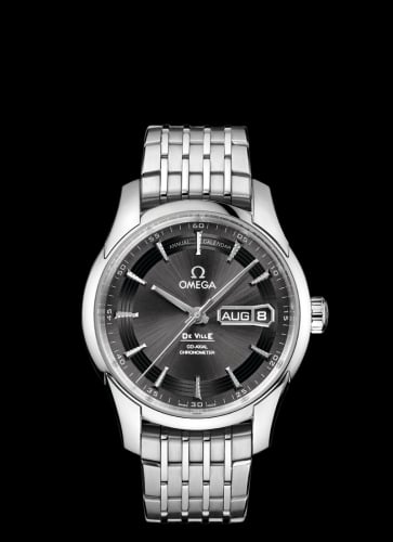 Omega De Ville Hour Vision Co-Axial Annual Calendar Stainless Steel / Slate / Bracelet