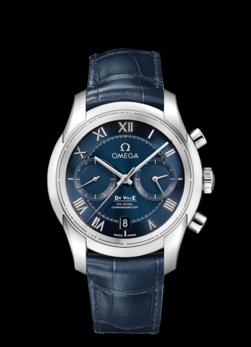 Omega De Ville Co-Axial 42 Chronograph Stainless Steel / Blue