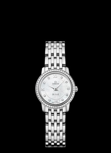 Omega De Ville Prestige Quartz 24.4 Stainless Steel / Diamond / Bracelet