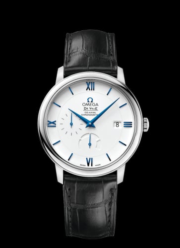 Omega De Ville Prestige Co-Axial 39.5 Power Reserve White Gold / White