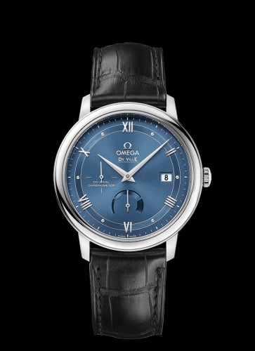 Omega De Ville Prestige Co-Axial 39.5 Power Reserve Stainless Steel / Vintage Blue