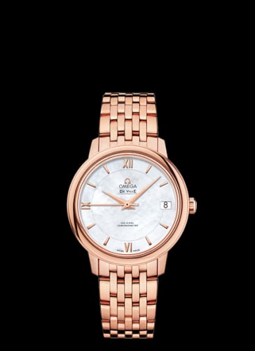 Omega De Ville Prestige Co-Axial 32.7 Red Gold / MOP / Bracelet