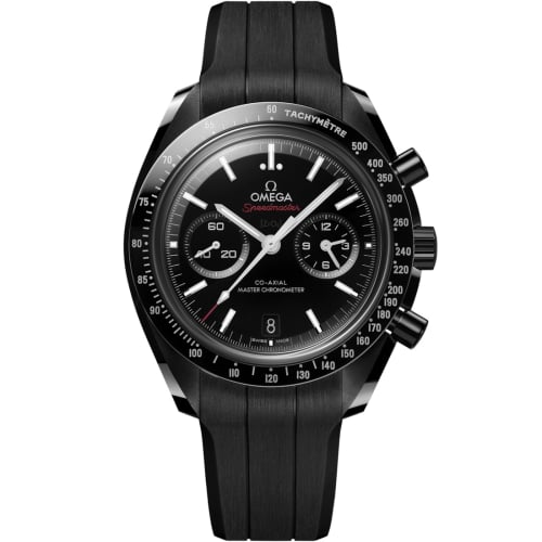 Omega Speedmaster Moonwatch Co-Axial Master Chronometer Dark Side of the Moon / Rubber