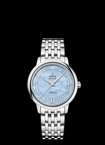 Omega De Ville Prestige Co-Axial 32.7 Stainless Steel / Blue MOP / Stainless Steel