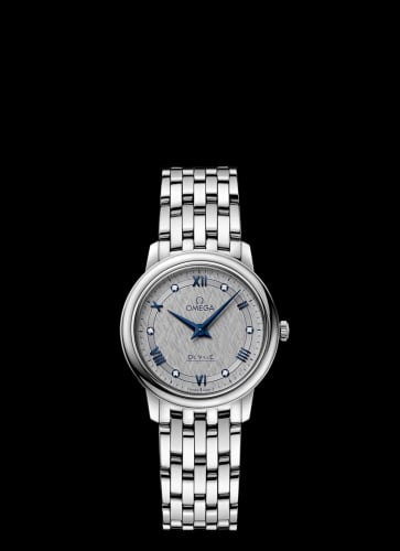 Omega De Ville Prestige Quartz 27.4 Stainless Steel / Vintage Grey Silk / Bracelet