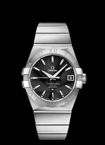 Omega Constellation Co-Axial 38 Stainless Steel / Black