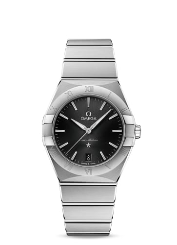 Omega Constellation Quartz 36 Stainless Steel / Black / Bracelet