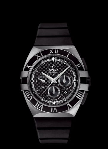 Omega Constellation Co-Axial 41 Chronograph Double Eagle Titanium / Carbon / Rubber